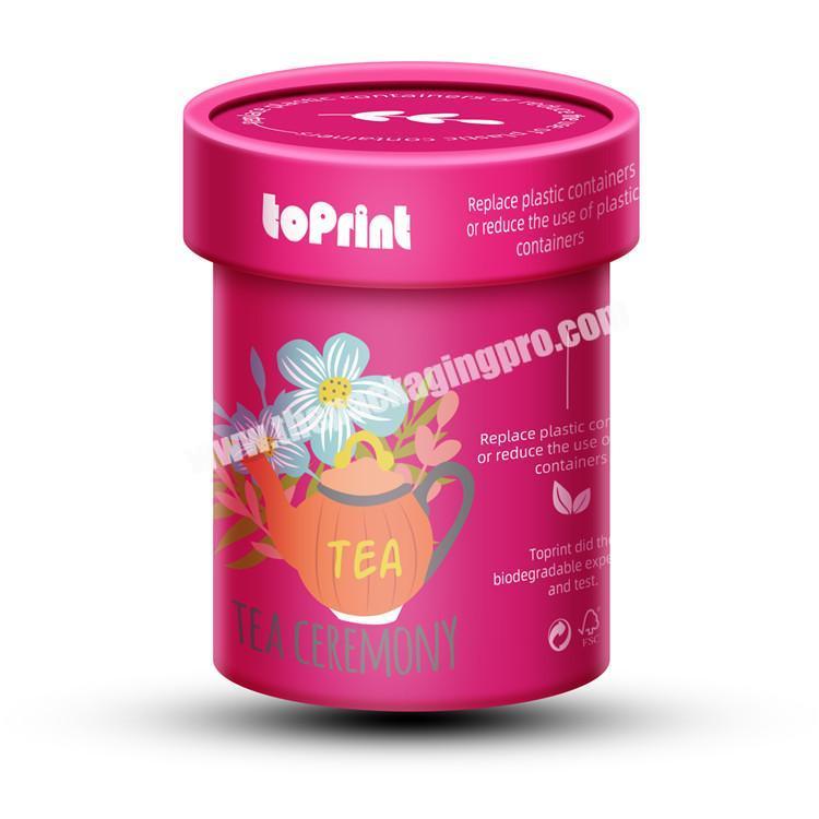 Oem Printed Red Tea Powder Packaging Custom Paper Container For Loose Tea Bags Soft Candy Cardboard Boxes