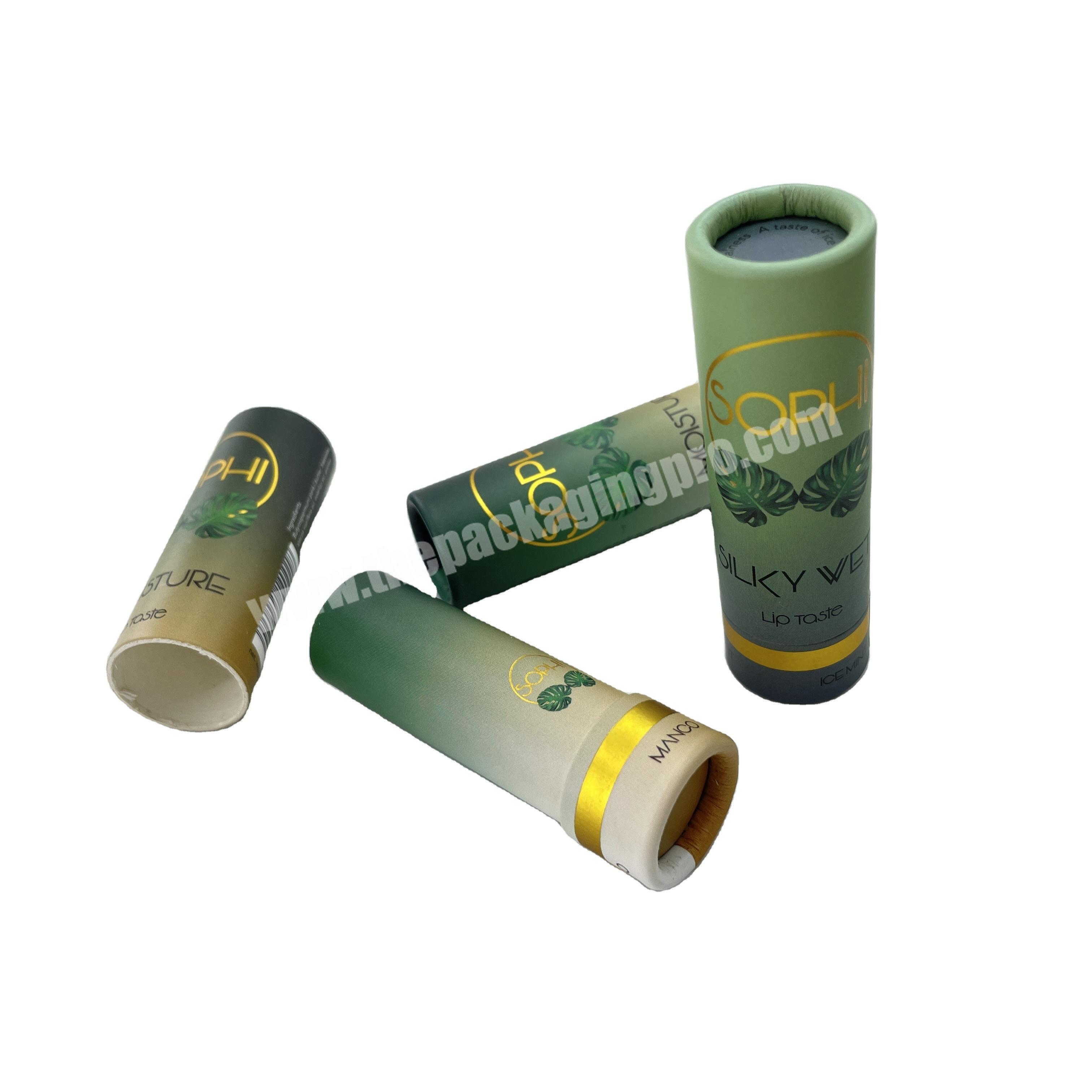 Environmentally Recyclable Rouge Lipsticktube lip gloss tube Balm Packaging Paper Tube