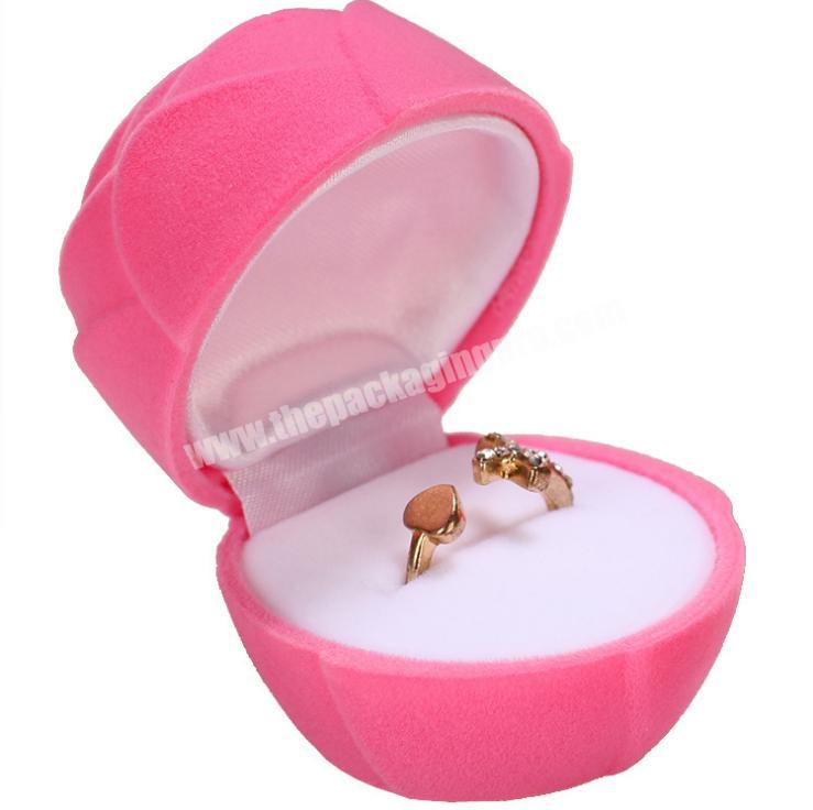 European Style Valentine's Day Velvet Flower Rose Box Magnetic Gift Box Jewelry Packaging Box
