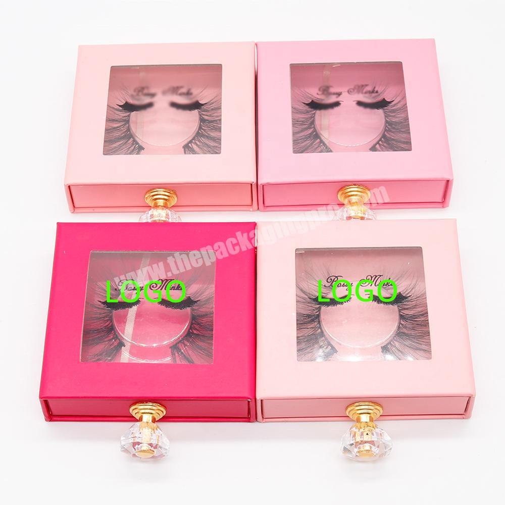 Eyelash box packaging or eyelash custom packaging  and box customized eyelash packaging box with logo