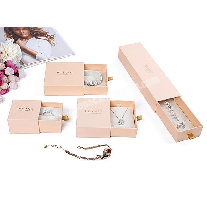 Factory Custom High Quality Fashion Elegant Paper Jewelry Box Packaging Box