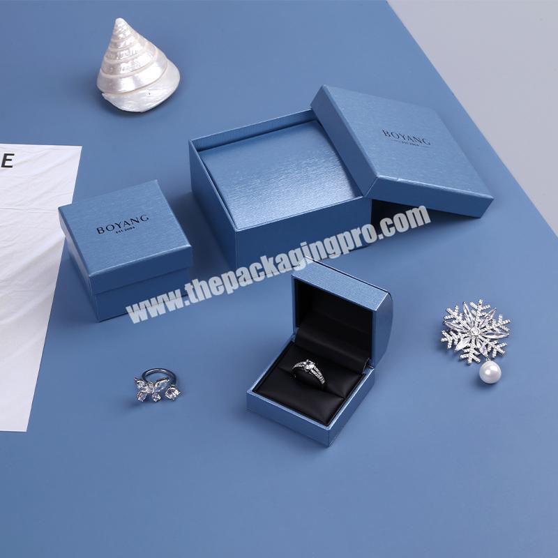 Factory Custom logo Luxury High End Jewelry Storage Packaging Small Unique Wedding Necklace Ring Box