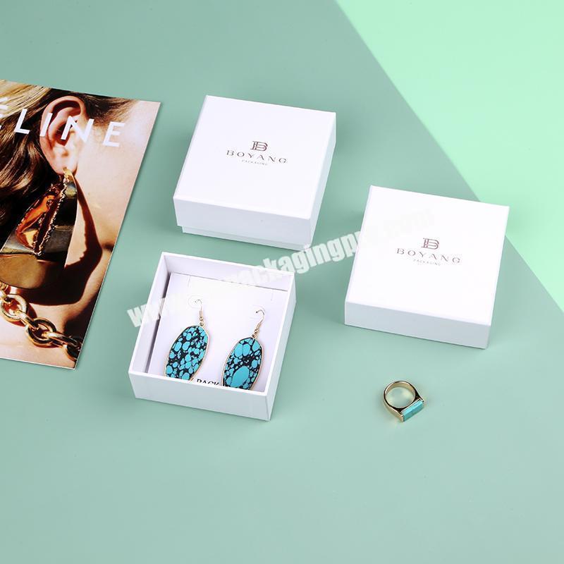 Factory Custom logo Printed Paper Earring Bracelet Jewelry Box Jewelry Packaging Necklace Bracelet Box