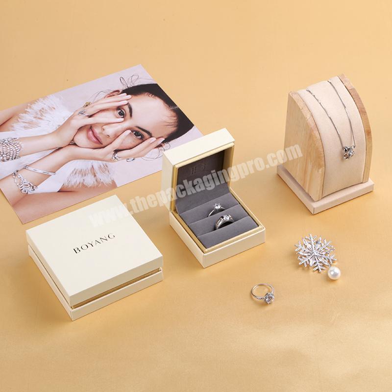 Factory Customized Logo High Quality Recycle Earring Case Luxury Plastic Ring Necklace Jewelry Box