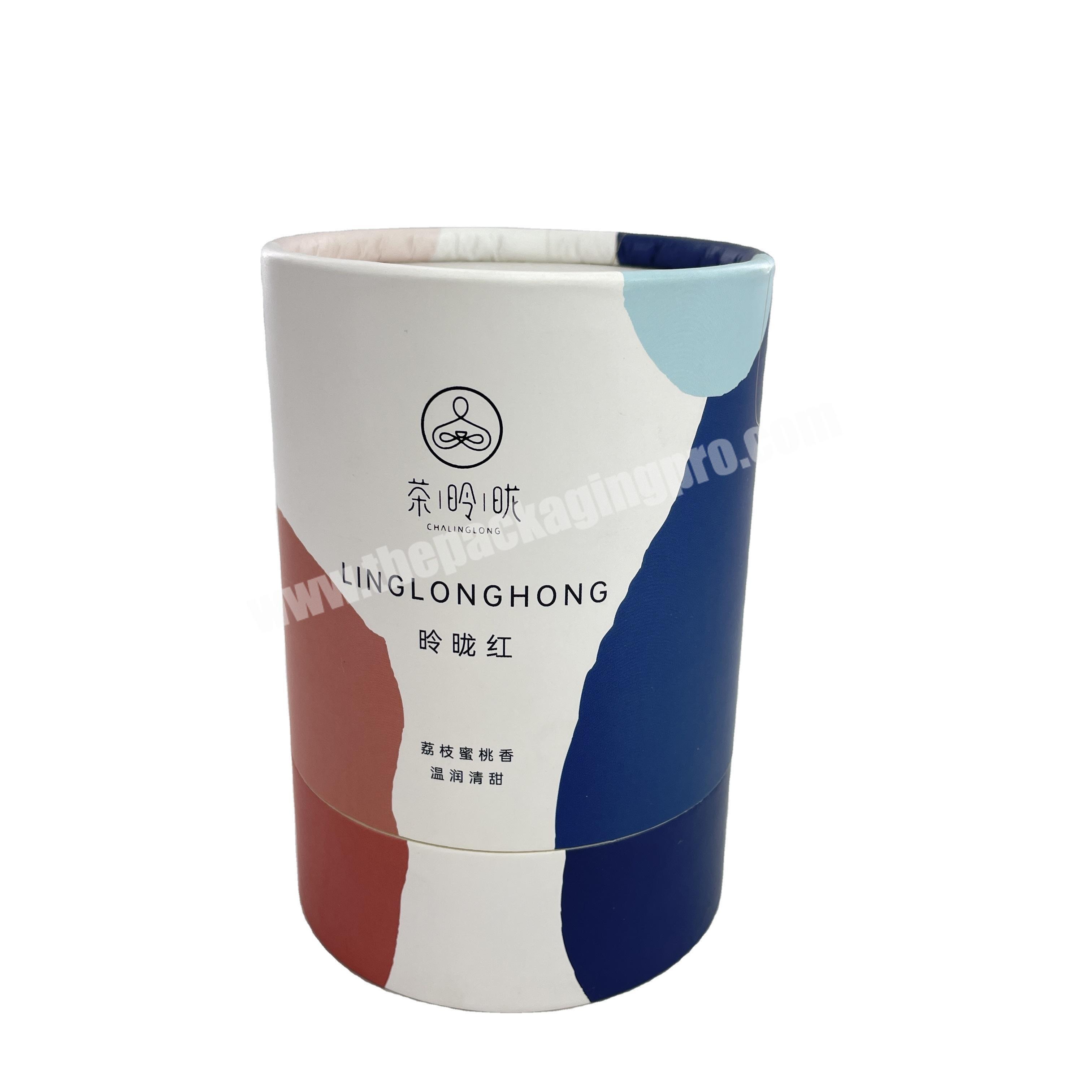 Factory Direct Promotion Custom Logo Coffee Tea Packaging Cosmetic Cylinder Paper Tube