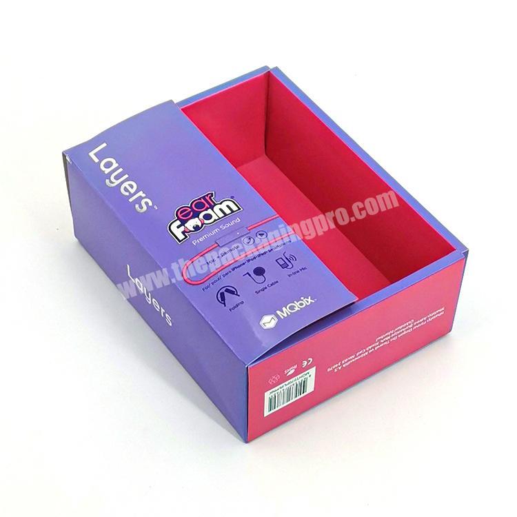 Factory Earphone Sale Box Custom Printed Gift Packaging Boxes Colored Earphone Paper Box