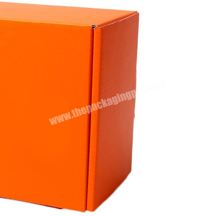 personalize Factory High quality FSC certificate custom printed orange corrugated  packaging mailer box  with your own logo
