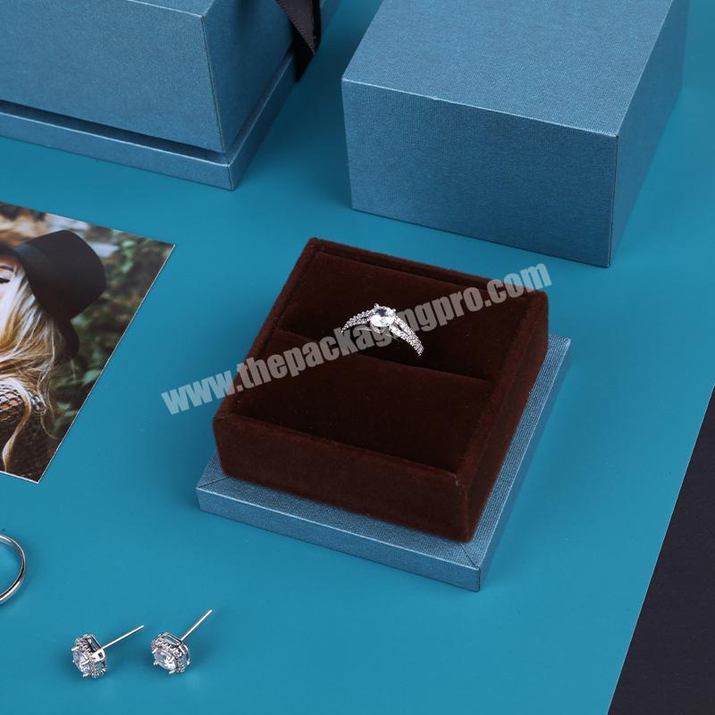 Factory Hot Sell Custom Small logo Luxury Printed Cardboard Display Box Packaging Jewelry Storage Box