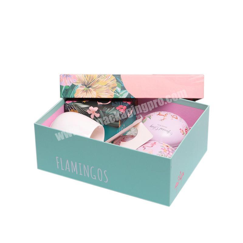 Factory Popular Eco Friendly Cartoon Packaging BoxPacking Boxes Custom Christmas Wedding Favor Flamingo Design Candy Box
