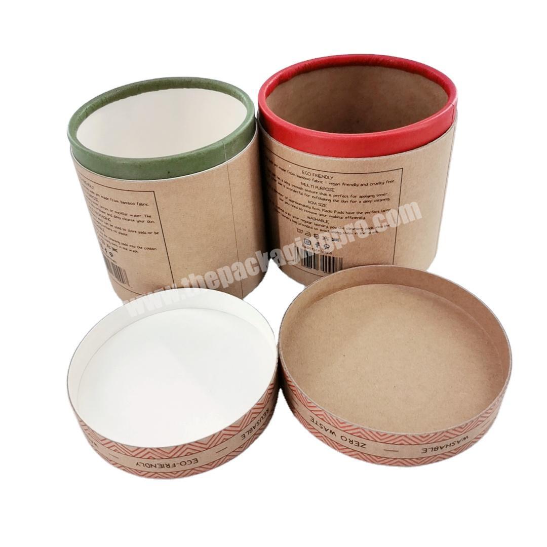 Factory Price Biodegrade Food Paper Tube Package for TeaCoffeeCandyChocolate Cookie