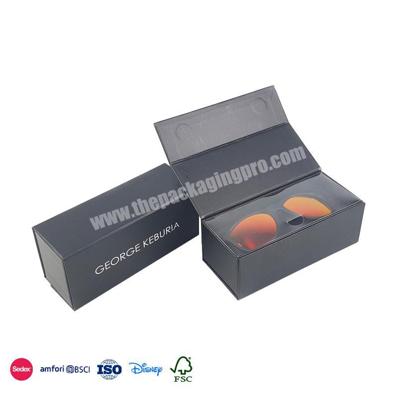 Factory Selling Directly Black personalized minimalist design with invisible suction buckle book-shape box