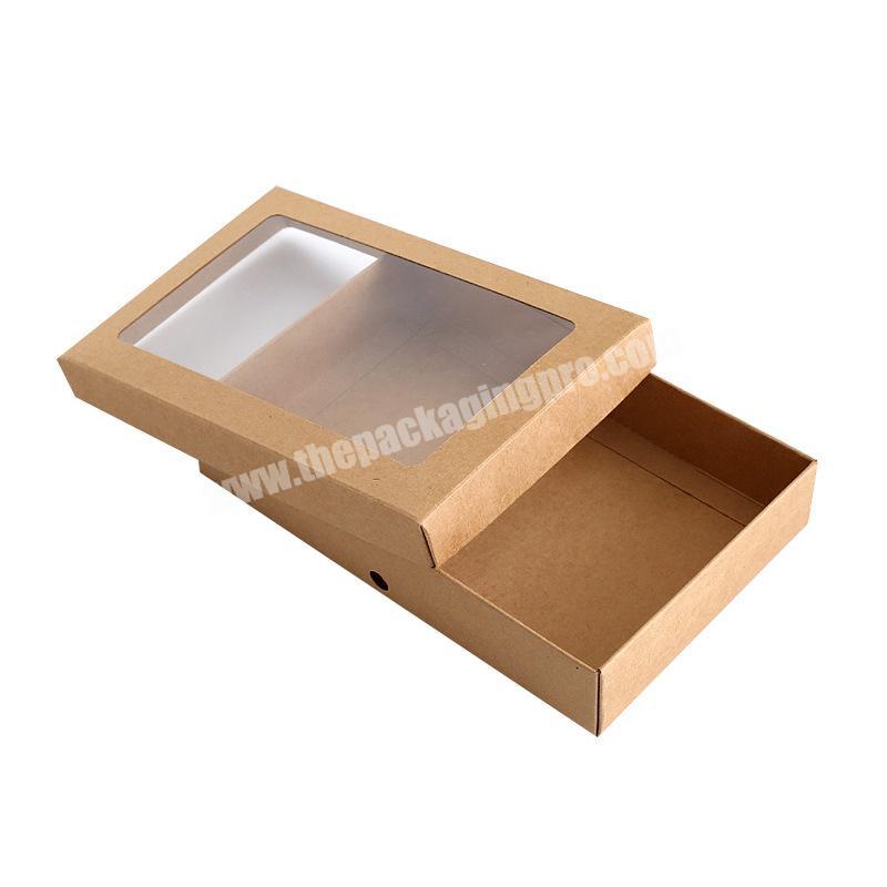 Factory Supply Discount Price Kraft Towel Paper Boxes Take Out Fast Food Packaging Paper Boxes