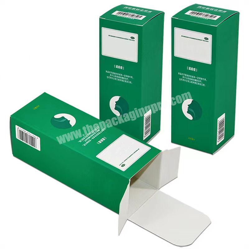 Factory custom 350 500 gram cardboard reverse tuck folding box packaging color box