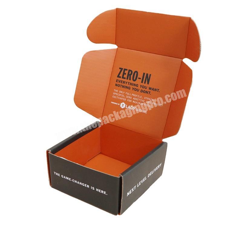 Factory direct custom logo double-sided printing clothing shoes wigs express shipping corrugated packaging paper boxes