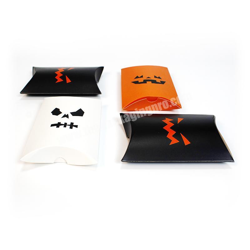 Factory hot selling children lovely small pillow packaging box folding cute cartoon favor candy halloween box