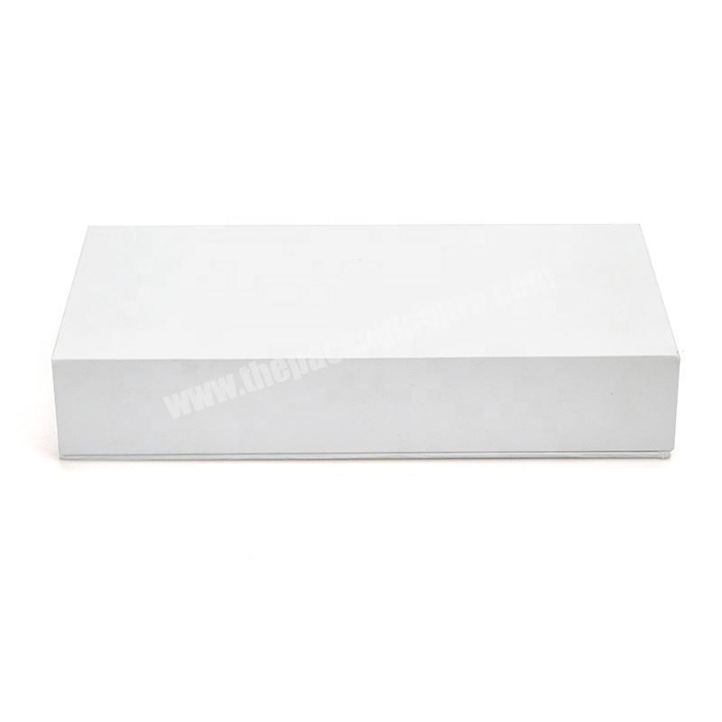 Factory supplies customized cardboard box packaging contracted design paper white lid and base box