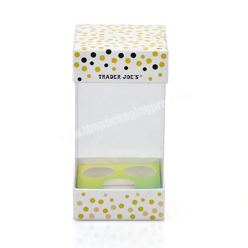 Factory supplies paper box packaging design custom cosmetics packaging paper box with pvc window