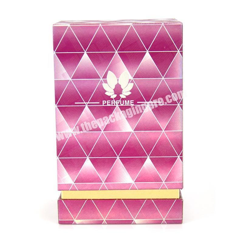 Factory supplies paper packaging  lid and base cosmetic box design customised packaging box for perfume