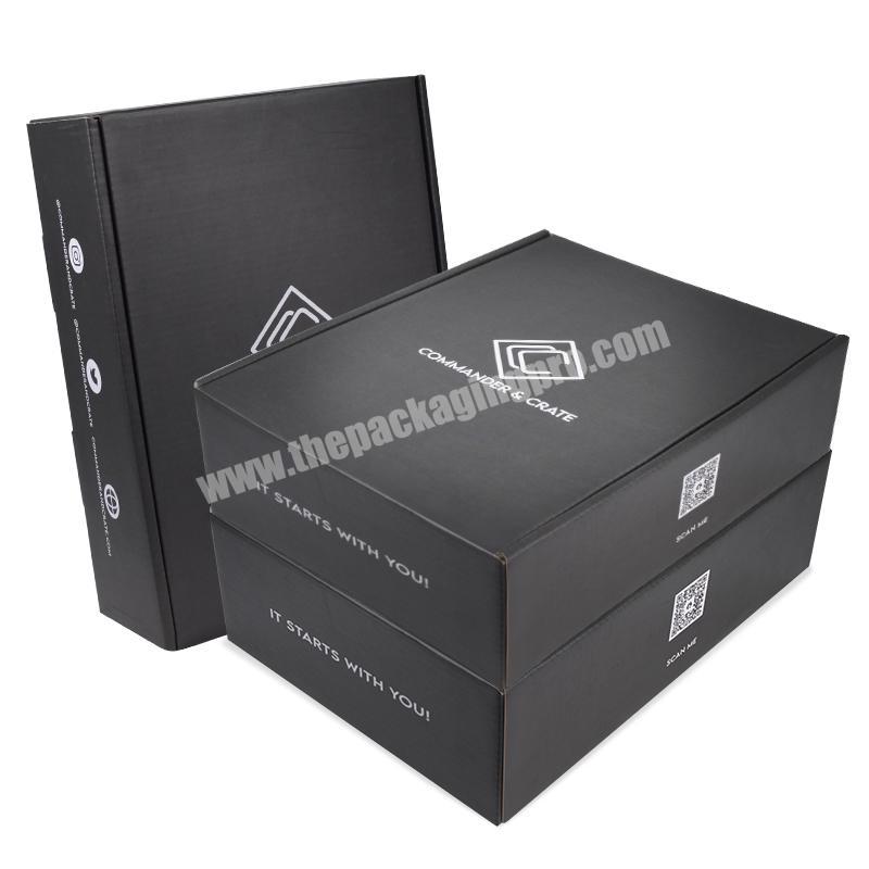 Fancy corrugated custom logo large shipping box package for Cloth