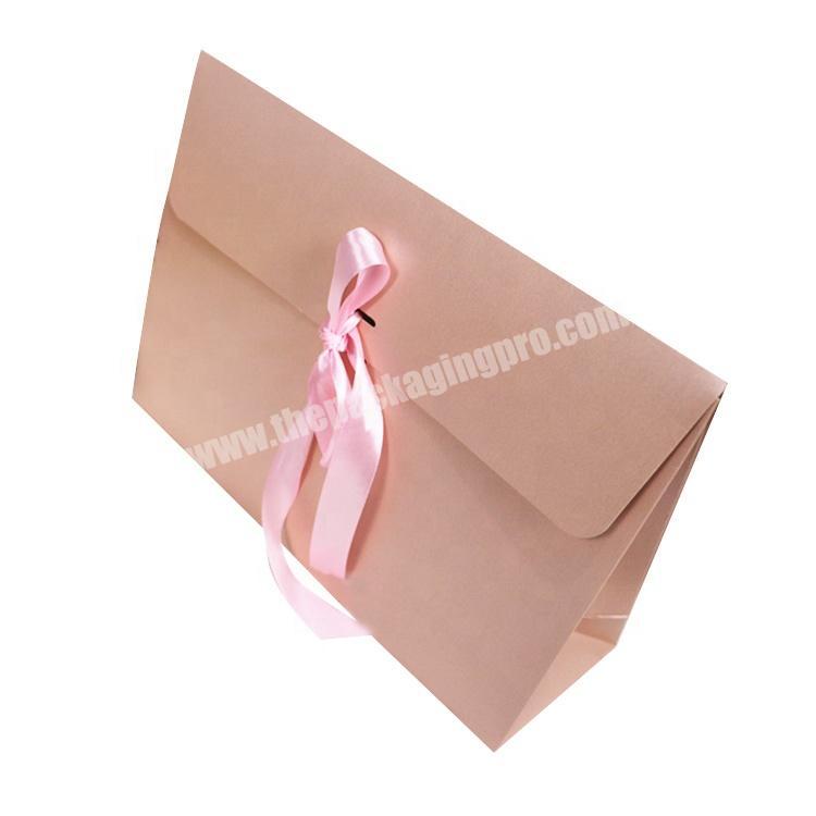 Fashion Clothes Skirt Scarf Envelope Gift White Card Paper Box Packaging With Custom Logo Design