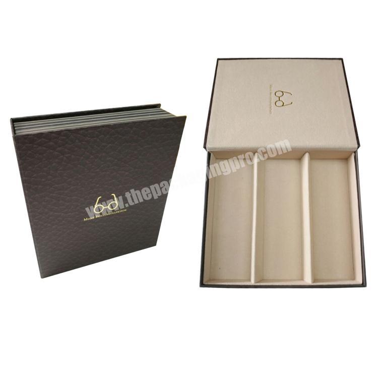 Fashion Luxury Velvet Lining Display Paper Sunglasses Packaging Box