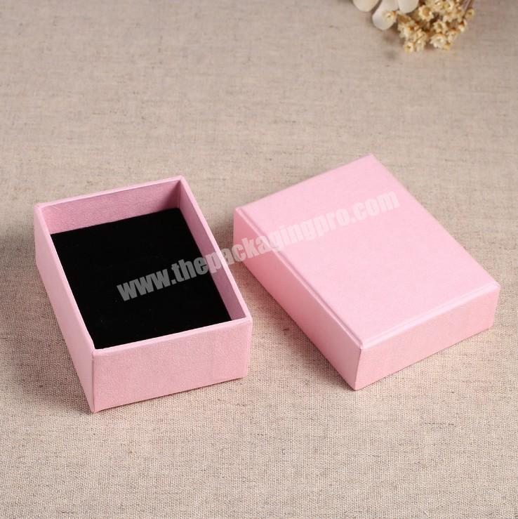 Fashion Wedding Birthday Gift Cardboard Jewelry Boxes Pink Paper Box Packaging