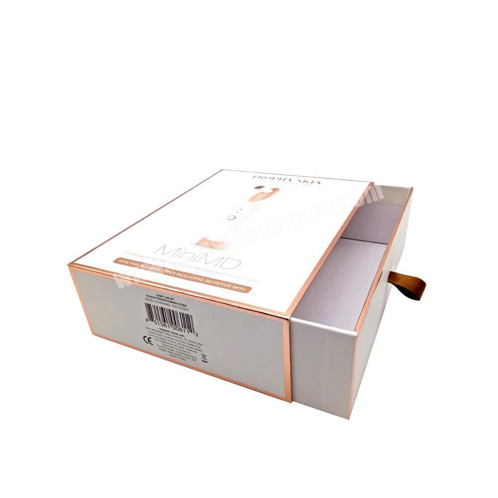 Flap Lid Packaging Cardboard Bespoke Custom Magnetic Closure Gift Box Customized Makeup Ribbon EVA