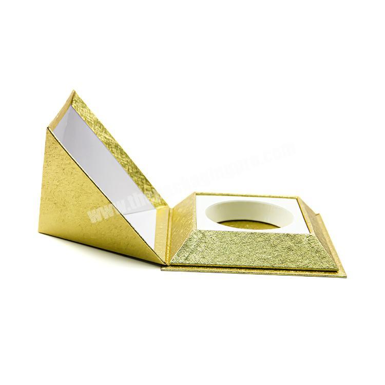 FocusBox Custom Cardboard Creative Candy Cosmetic Tea Triangle Shape Box Paper Packaging
