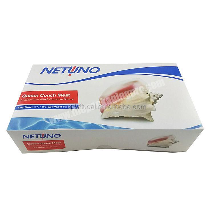 Foldable Cardboard Shrimp Box Frozen Packaging Box