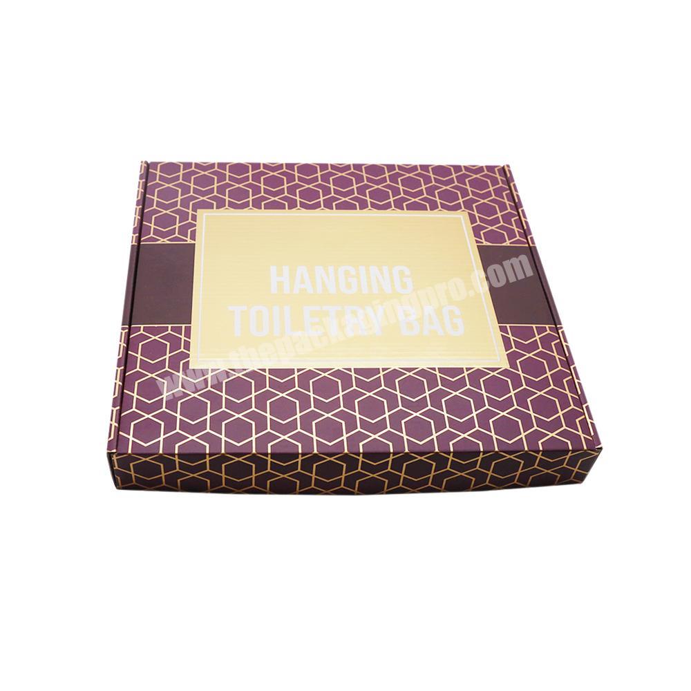 Folding Custom Printed Packaging Paper Box and Shipping Packaging Box For Clothes with Logo Stamped
