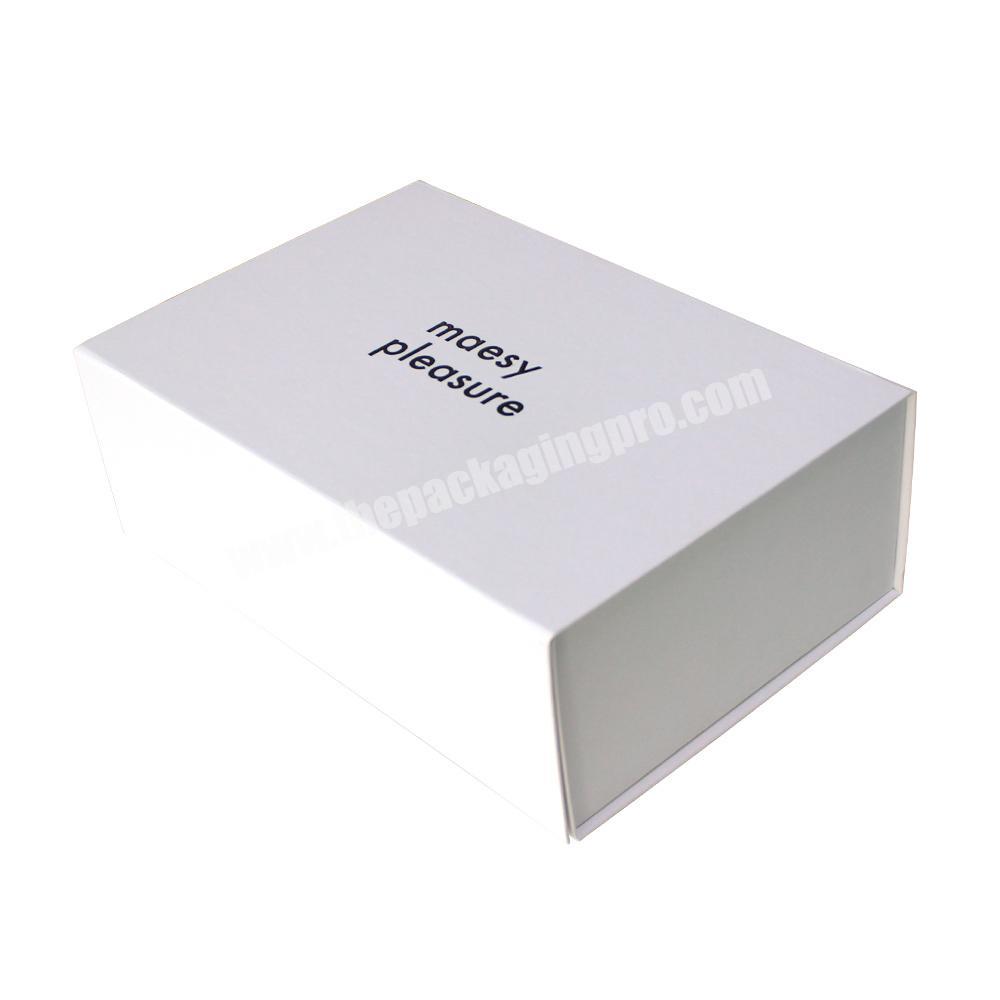 Folding Embossed Logo White Craft Paper Cardboard Makeup Packaging