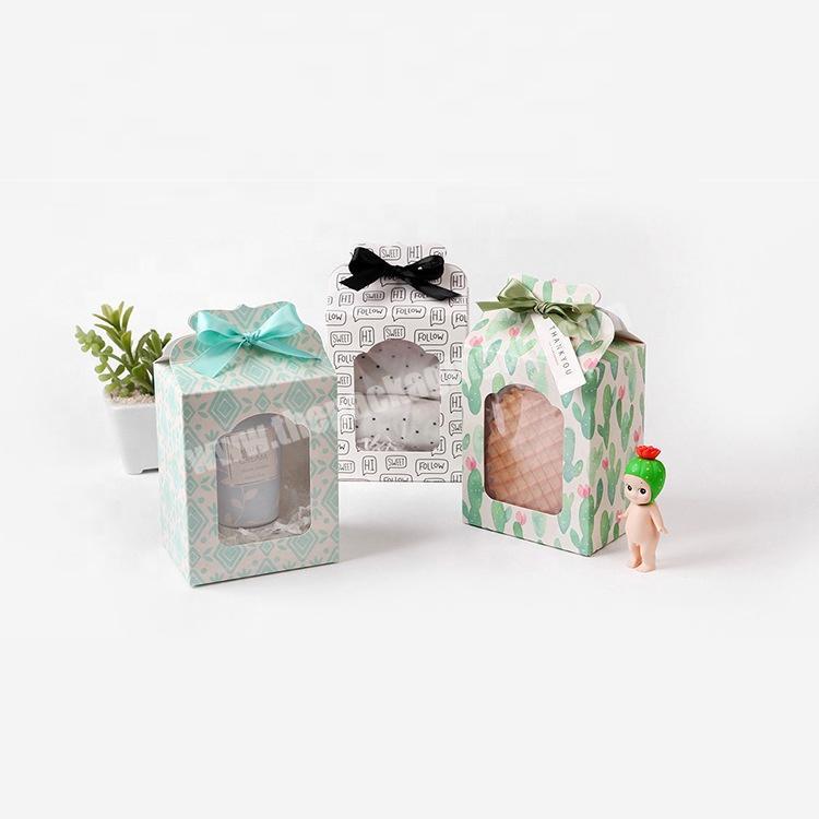Folding paper window visual toy packaging gift box folding  color gift box