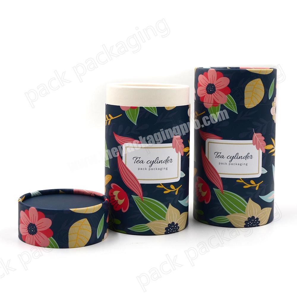 100% Recycled Manufactory Wholesale food grade recycled paper tube tea packaging paper tube