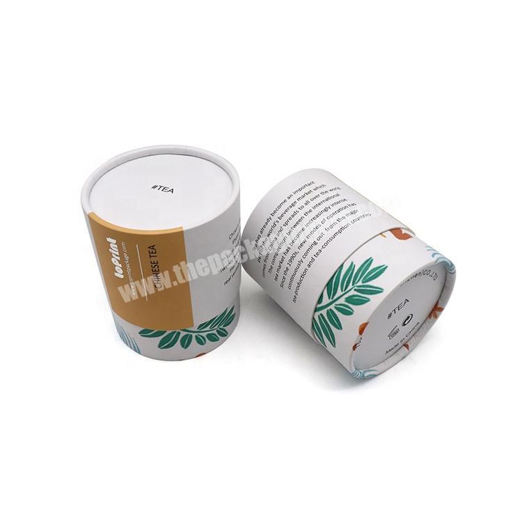 Food Grade Inner Aluminum Foil Canister Paper Tube For Natural Black Tea Package