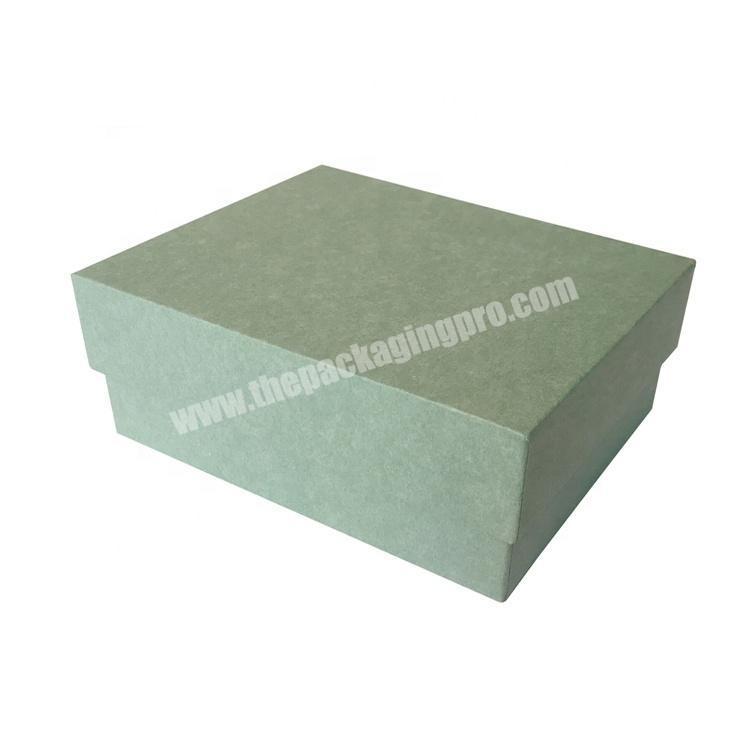 Free Sample Custom Logo With Lid Large Green Paper Storage Shoes Box