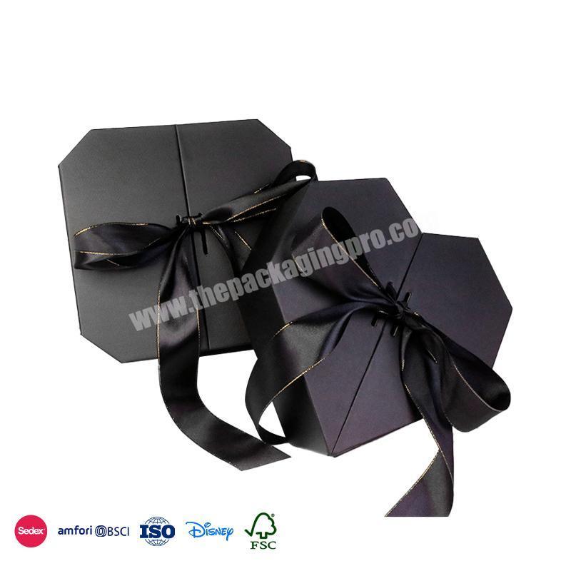Free Sample Factory Size optional polygonal irregular suede luxury wedding gift boxes valentine day gift box