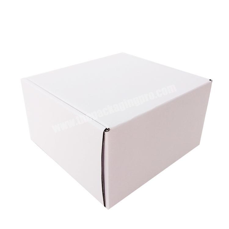 Free sample both sides printed paper corrugated shipping box white shipping boxes custom logo paper boxes