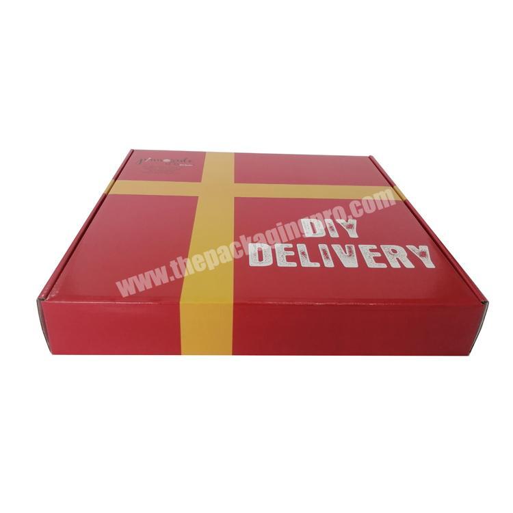 Free sample custom printed packaging boxes foldable gift box corrugated pizza box