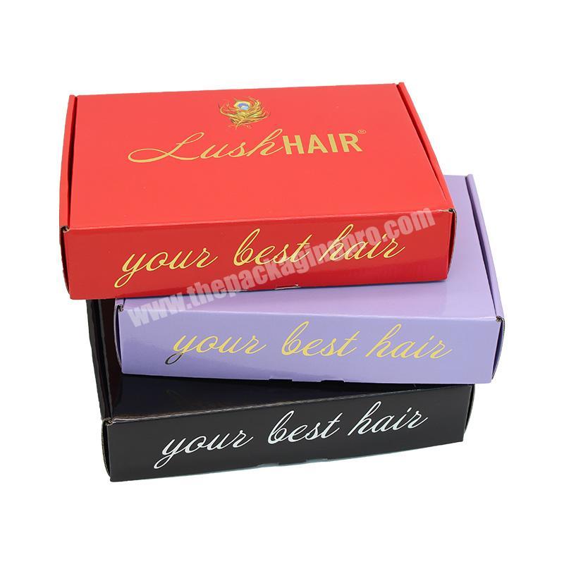 Full color luxury wholesale custom light luxury clothing packaging box wig paper box perfume gift box