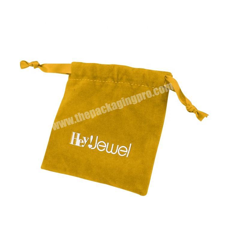 Garment ornament jewelry package flannelette drawstring bag velvet pouch for necklace
