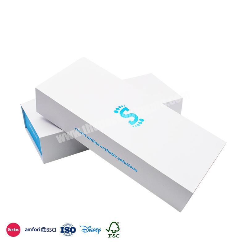 Genuine Special Price White shell blue inner layer design high-quality texture book shape perfume box