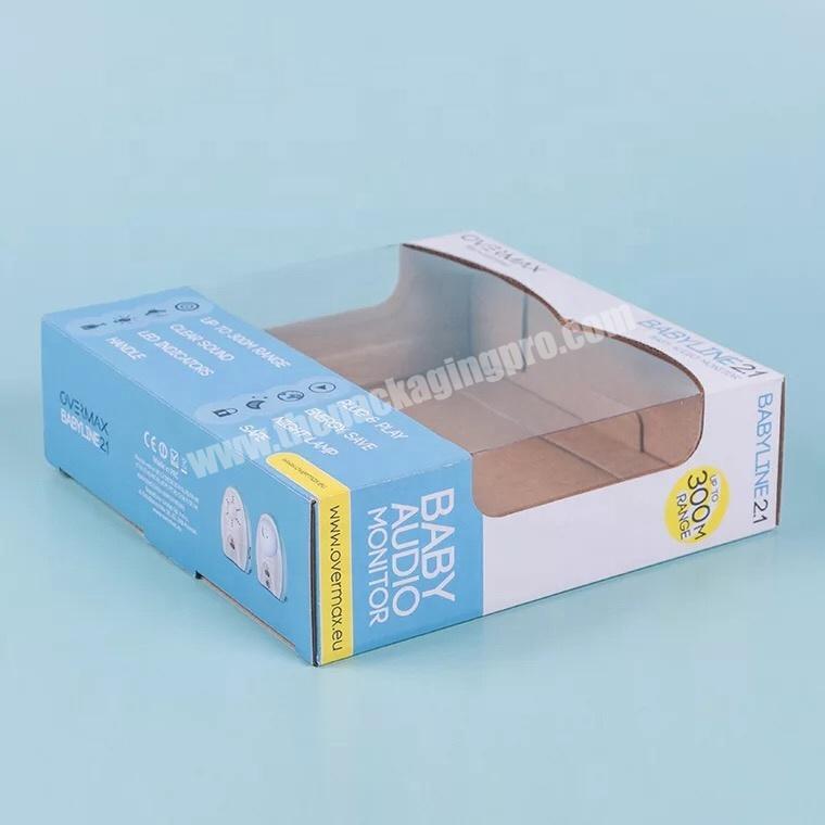 Glossy Cardboard corrugate packing boxes for toy with window