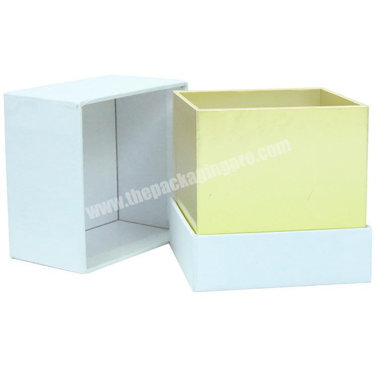 Handmade customization aromatherapy cardboard presentation packaging rigid paper white luxury candle box