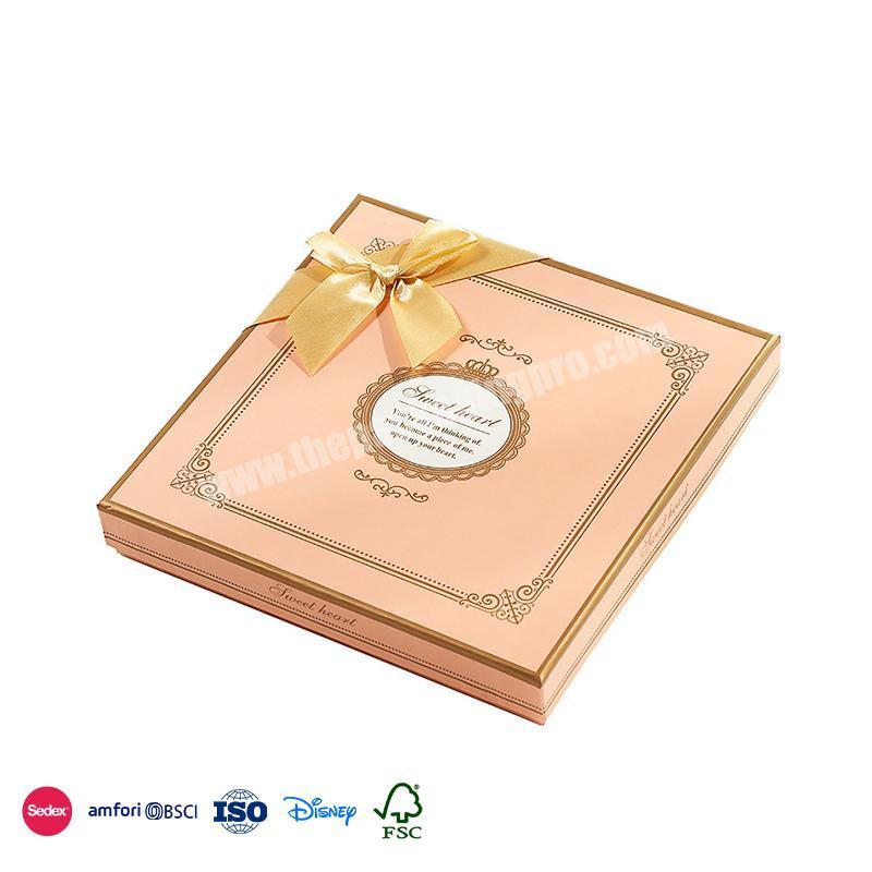 High Quality & Best Price Degradable material with small plastic compartment valentine chocolate box