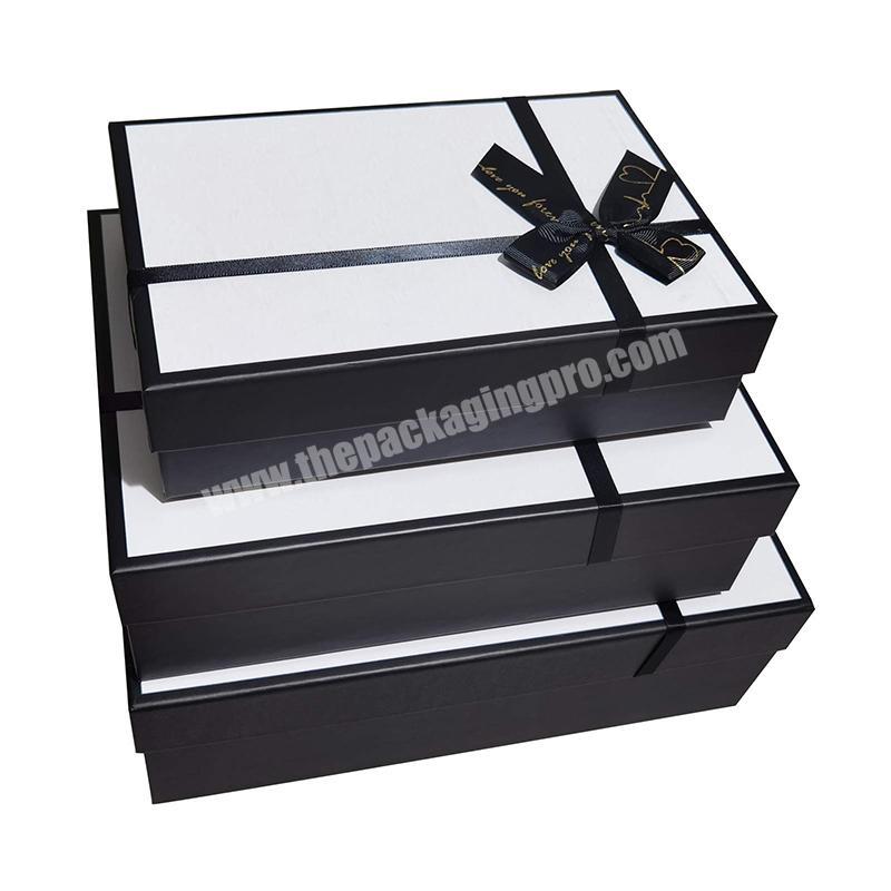 Custom Eco Friendly Beauty Ribbon Closure Gift Paper Box Packaging