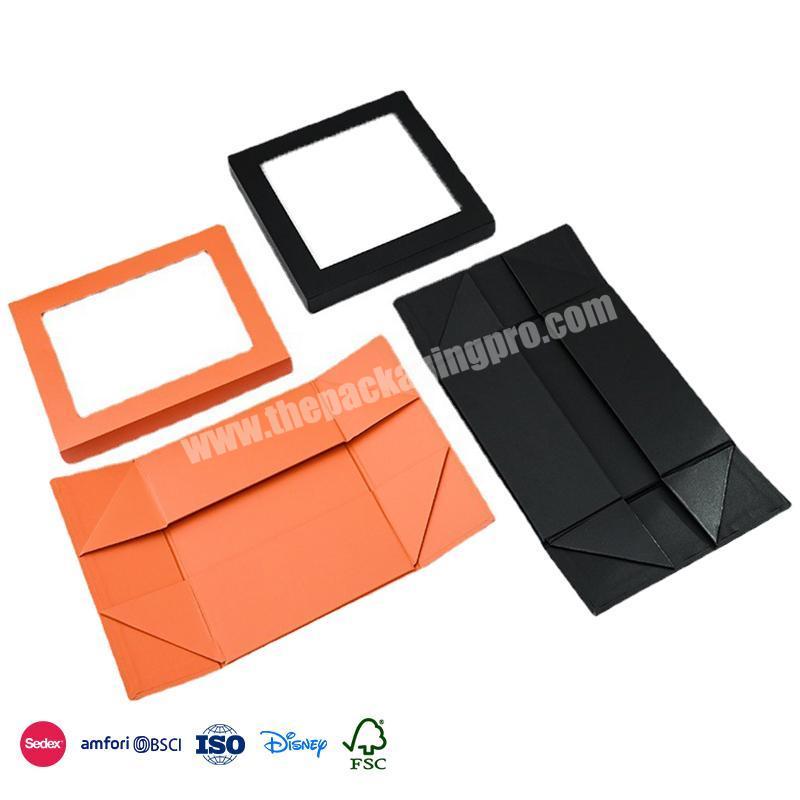 High Quality Custom Wholesale Folding transparent lid can be customized in different sizes folding food box