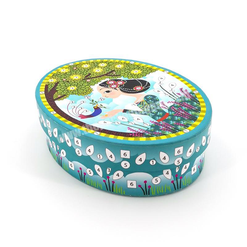 High Quality Paper Oval Tube Box Suppliers Oval Paper Mache Box Decorative Oval Jewelry Box factory