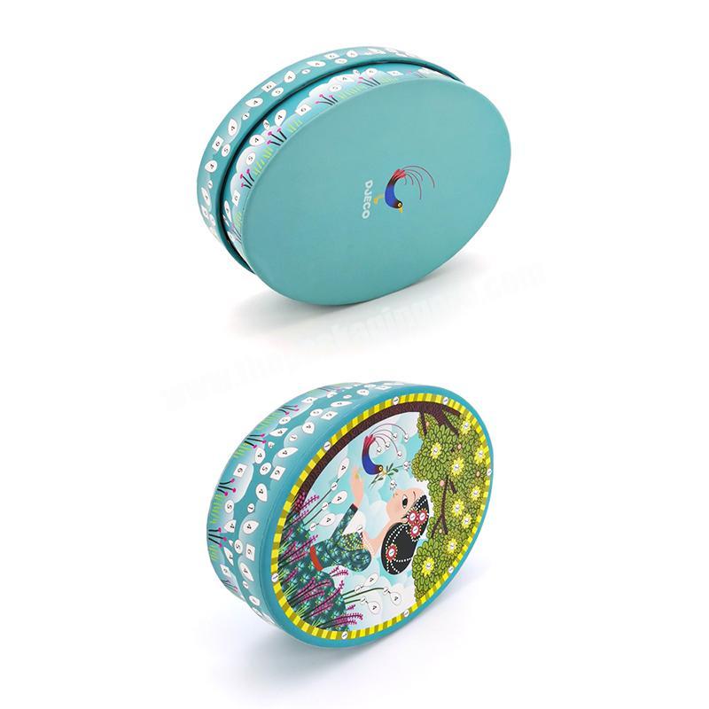 personalize High Quality Paper Oval Tube Box Suppliers Oval Paper Mache Box Decorative Oval Jewelry Box