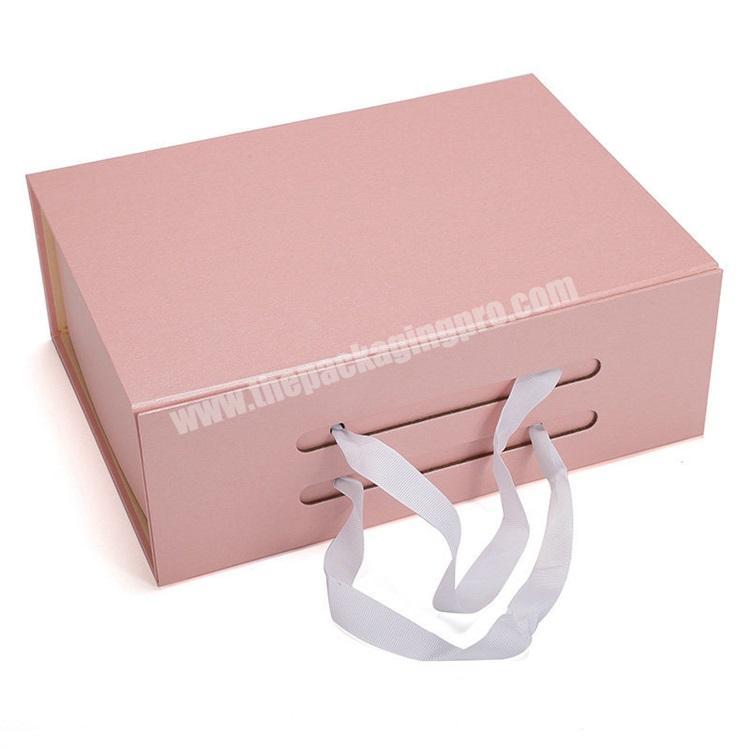 High-end elegant design cheap pink gift paper packaging cardboard box for shoe