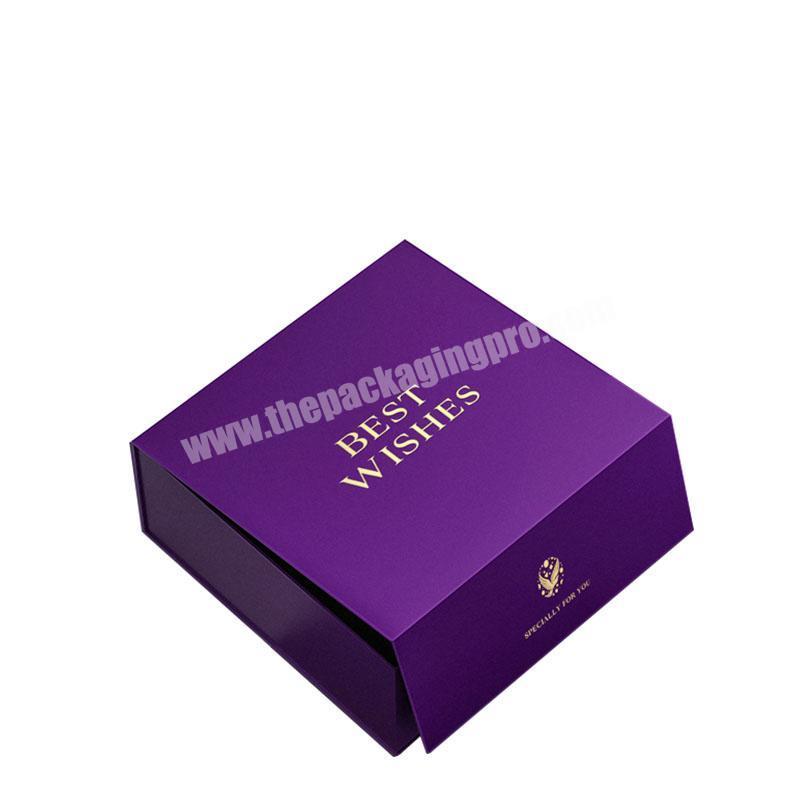High end most popular gold foil stamping wholesale luxury logo printing card board box folding apparel box packaging box
